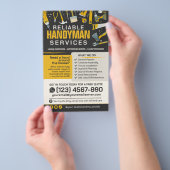 Handyman Services - Zuhause-Reparatur und -Wartung Flyer (Handgriff)