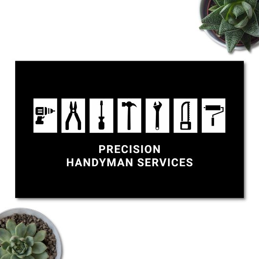 Handyman Services Zuhause-Reparaturwerkzeuge Moder Visitenkarte