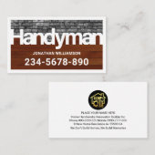 Handyman Signage Frame Renovation Visitenkarte (Vorne/Hinten)