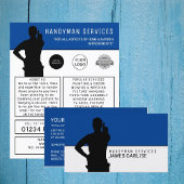 Handyman Silhouette Werbung Flyer