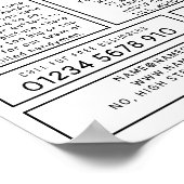 Handyman Silhouette Werbung Poster (Ecke)