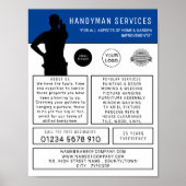 Handyman Silhouette Werbung Poster (Vorne)