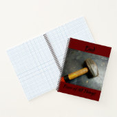 Handyman Sledgehammer Fixer aller Dinge Notizblock (Innenseite)