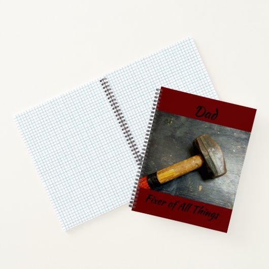 Handyman Sledgehammer Fixer aller Dinge Notizblock (Innenseite)