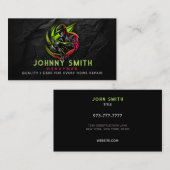Handyman Slogans Business Cards Visitenkarte (Vorne/Hinten)