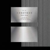 Handyman Stainless Steel Monogram Visitenkarte