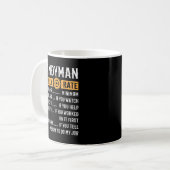 Handyman Stunden Rate Funny Handyman Geschenke Kaffeetasse (Vorderseite Links)