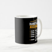 Handyman Stundenrate Spaß Carpenter Funny Handy m Kaffeetasse (VorderseiteRechts)