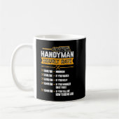 Handyman Stundenrate Spaß Carpenter Funny Handy m Kaffeetasse (Links)