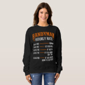 Handyman Stundensatz - Reparaturarbeiter Handyman Sweatshirt (Vorne ganz)