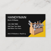 Handyman Toolbox Business Cards Visitenkarte (Vorderseite)