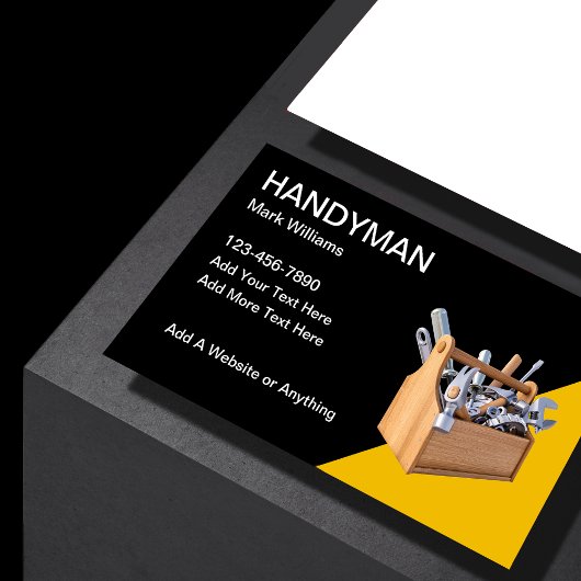 Handyman Toolbox Business Cards Visitenkarte