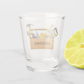 Handyman Tools and Gadgets Birthday Party Schnapsglas (Rückseite)