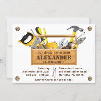 Handyman Tools and Gadgets Geburtstagsparty Invita