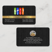 Handyman-Tools auf Holzebene Visitenkarte (Vorne/Hinten)