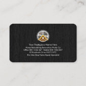 Handyman-Tools auf Holzebene Visitenkarte (Rückseite)