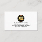 Handyman Tools auf rotem Dach Visitenkarte (Rückseite)