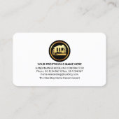 Handyman Tools Blue Layers Visitenkarte (Rückseite)