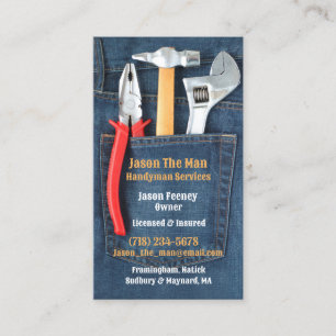 Handyman Tools Business Card Visitenkarte