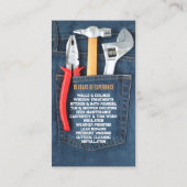 Handyman Tools Business Card Visitenkarte (Rückseite)