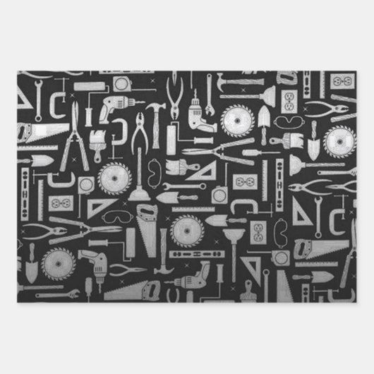 Handyman Tools Collection Geschenkpapier Set (Vorderseite)