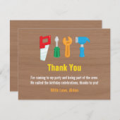 Handyman-Tools Danke-Karte Dankeskarte (Vorne/Hinten)