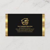 Handyman-Tools für das Gold-Gebäude Visitenkarte (Rückseite)