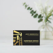 Handyman-Tools für die Gold-Konstruktion Visitenkarte (Stehend Vorderseite)