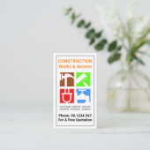 Handyman-Tools für die Grenzrahmenkonstruktion Visitenkarte (Stehend Vorderseite)