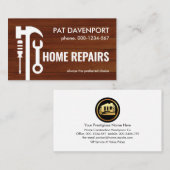 Handyman-Tools für Holz Visitenkarte (Vorne/Hinten)