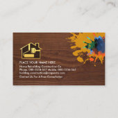 Handyman-Tools für Holzkörner Visitenkarte (Rückseite)