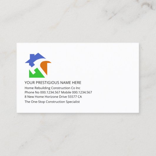 Handyman-Tools für Holztexturen Visitenkarte (Rückseite)