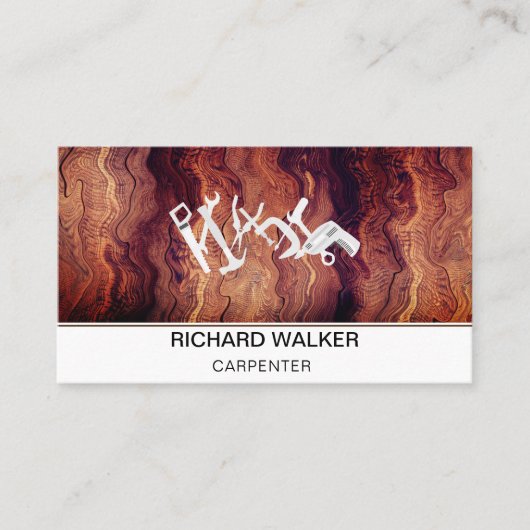 Handyman Tools für Holzwerkzeuge Visitenkarte (Vorderseite)