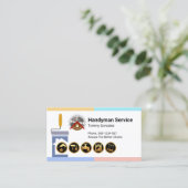 Handyman-Tools für Pinselstriche Visitenkarte (Stehend Vorderseite)