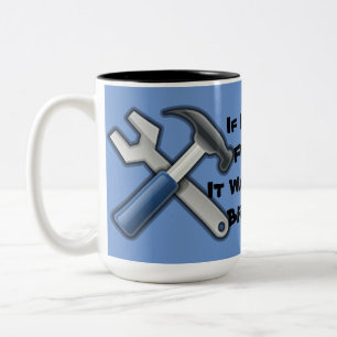 Handyman Tools Hammer und Wrench Tasse