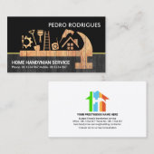 Handyman Tools Holz Layers Visitenkarte (Vorne/Hinten)