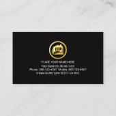 Handyman Tools Icon On Silver Hammer Visitenkarte (Rückseite)