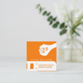 Handyman-Tools inspiriert Quadratische Visitenkarte (Stehend Vorderseite)