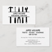 Handyman Tools Minimalistische Visitenkarte (Vorne/Hinten)