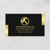 Handyman Tools mit Gold Tabs Visitenkarte (Rückseite)