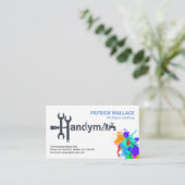 Handyman Tools Motif Paint Spritzer Painter Visitenkarte (Stehend Vorderseite)