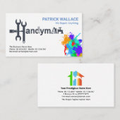 Handyman Tools Motif Paint Spritzer Painter Visitenkarte (Vorne/Hinten)