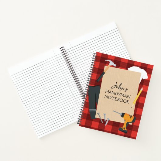 Handyman Tools Notebook für Männer Notizblock (Innenseite)