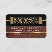 Handyman Tools On Brush Paint Layer Visitenkarte (Vorderseite)