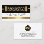 Handyman Tools On Brush Paint Layer Visitenkarte (Vorne/Hinten)