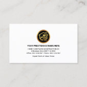 Handyman Tools Sprocket Builder Visitenkarte (Rückseite)