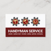 Handyman Tools Sprocket Builder Visitenkarte (Vorderseite)