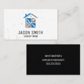 Handyman Tools und Zuhause Icon Visitenkarte (Vorne/Hinten)