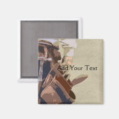 Handyman Tools Watercolor Magnet (Vorderseite/Rückseite)