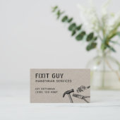 Handyman Tools, Zuhause Improvement Kraft Business Visitenkarte (Stehend Vorderseite)